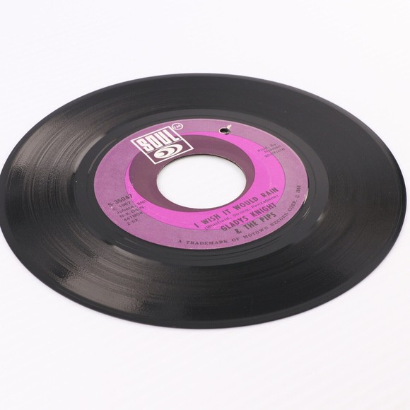 Gladys Knight & The Pips I Wish It Would Rain/It's Summer 45 rpm 7" Vinyl Record - Picture 3 of 8